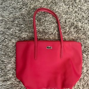 New without tags Lacoste red small tote